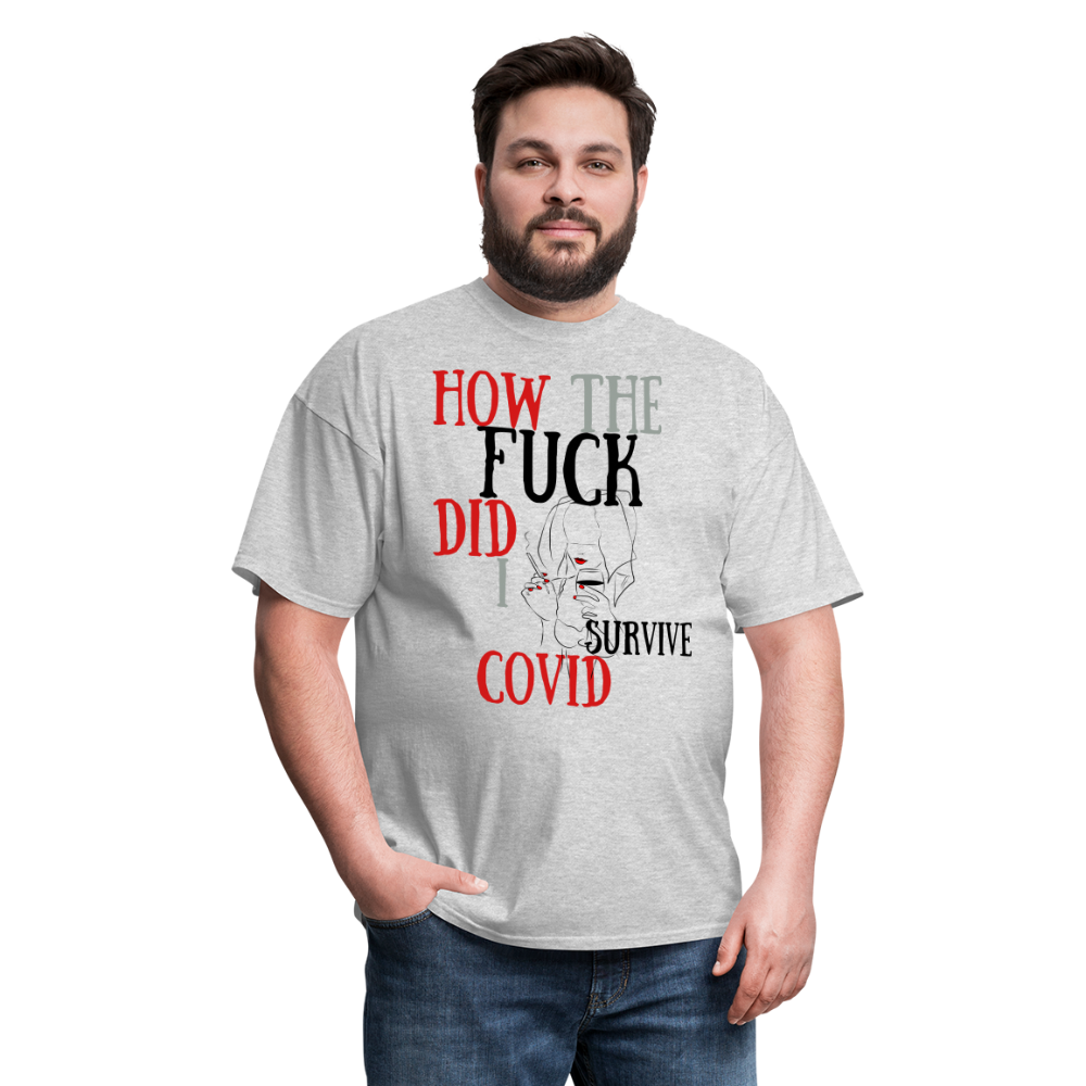 I survived Covid-19 Unisex Classic T-Shirt - heather gray