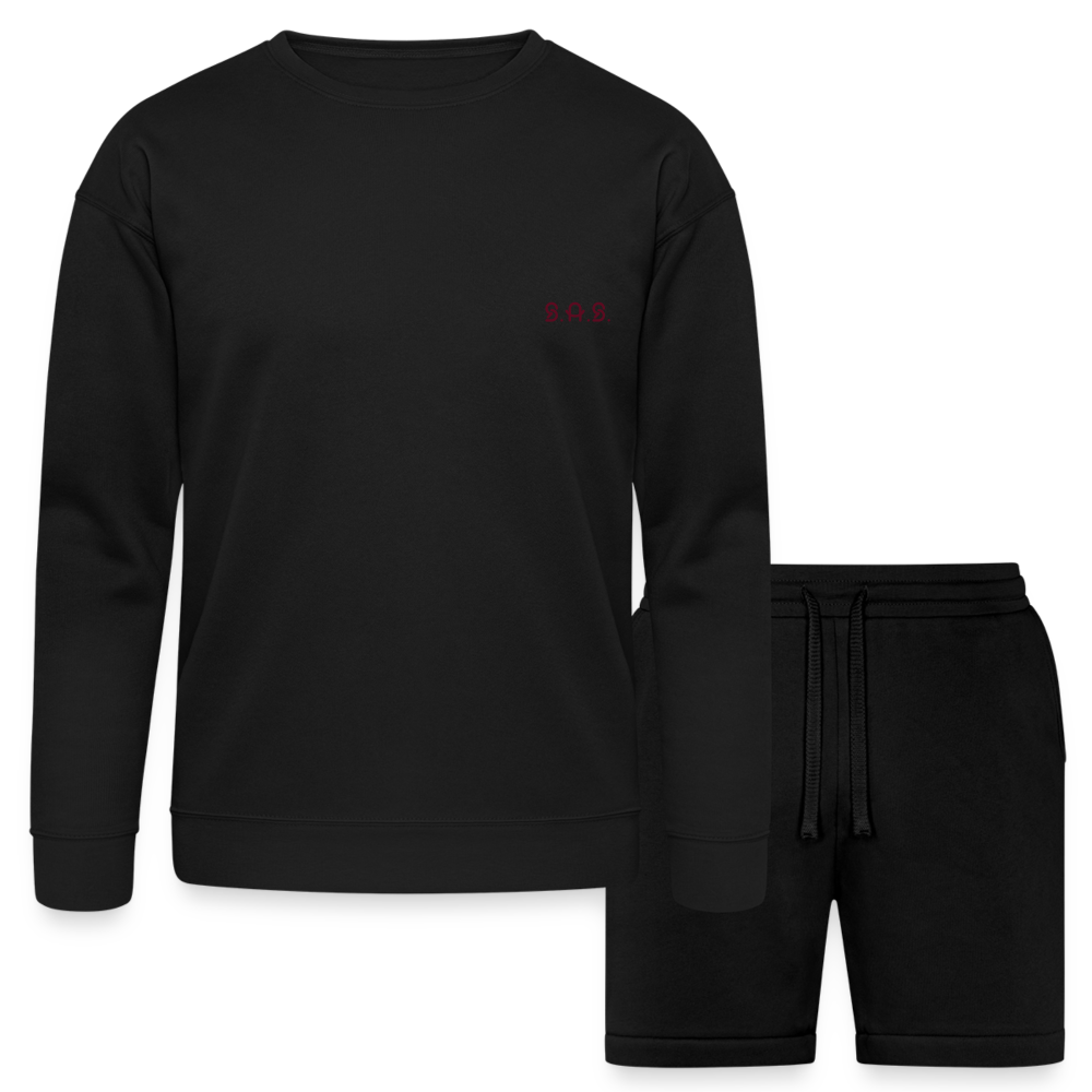 It Really Does Count Bella + Canvas Unisex Sweatshirt & Short Set - black