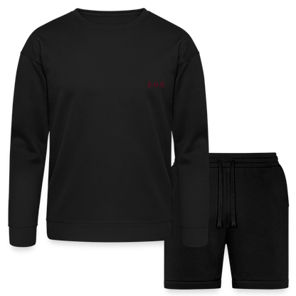 It Really Does Count Bella + Canvas Unisex Sweatshirt & Short Set - black