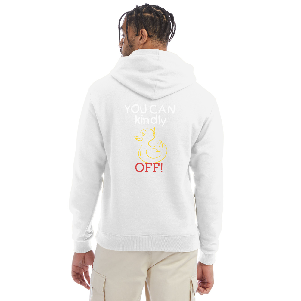 No Ducks Givin' Champion Unisex Hoodie - white