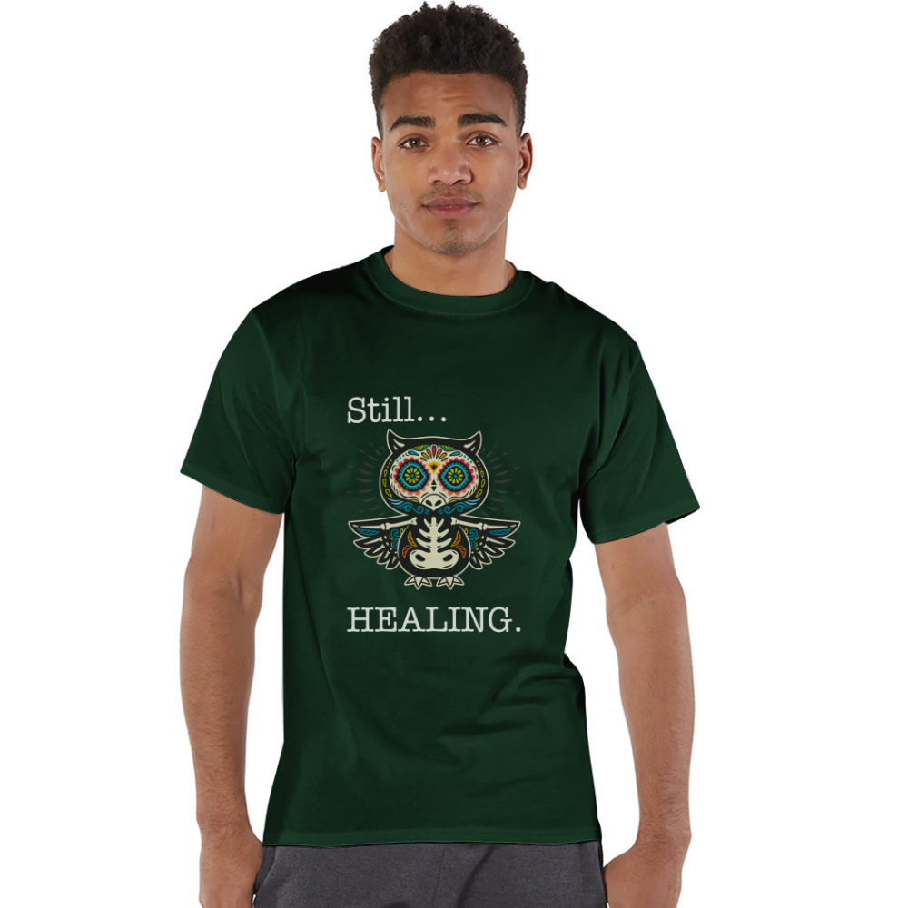 Still Healing Champion Unisex T-Shirt - Dark Green