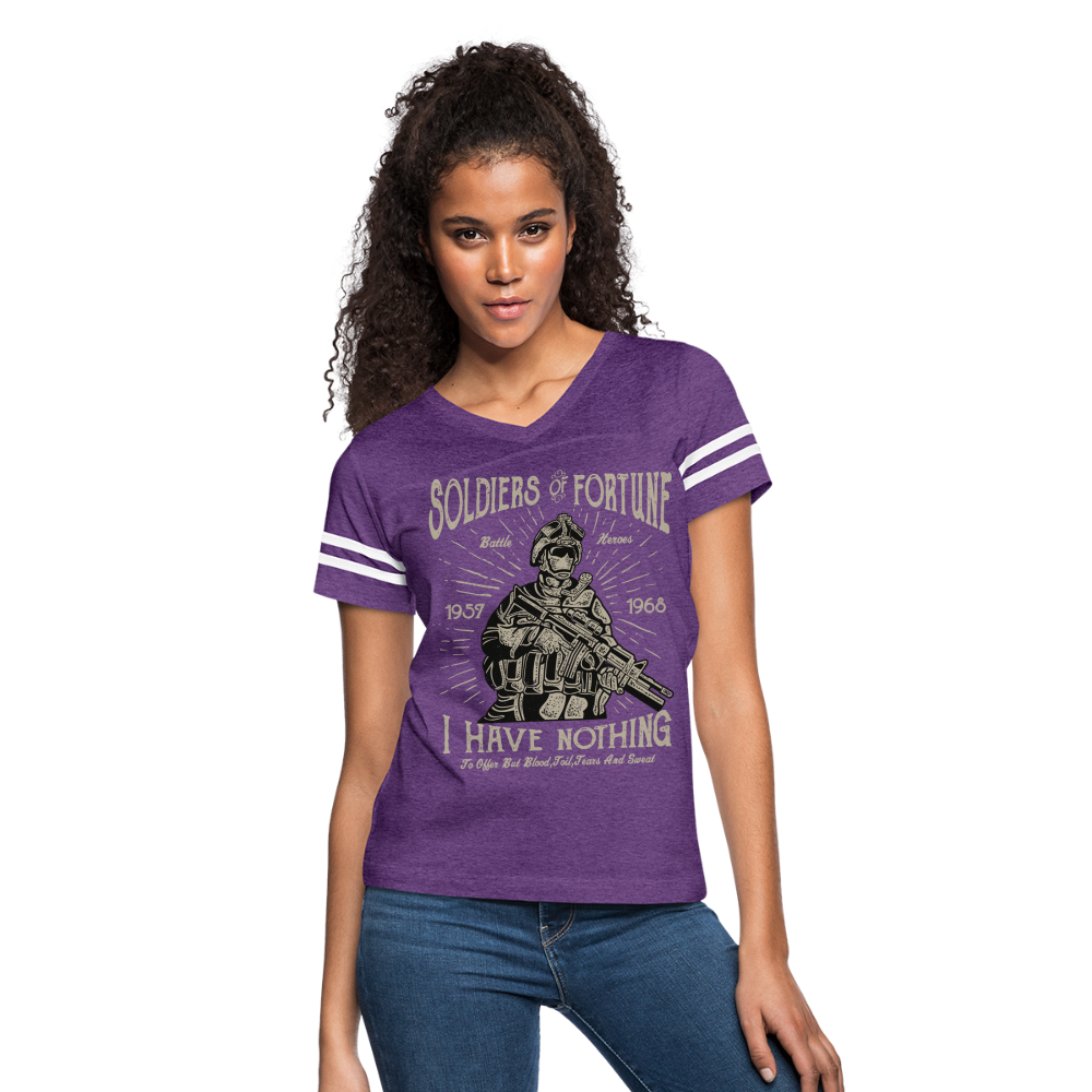 Hero Women's Cropped T-Shirt - vintage purple/white
