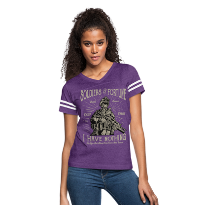 Hero Women's Cropped T-Shirt - vintage purple/white