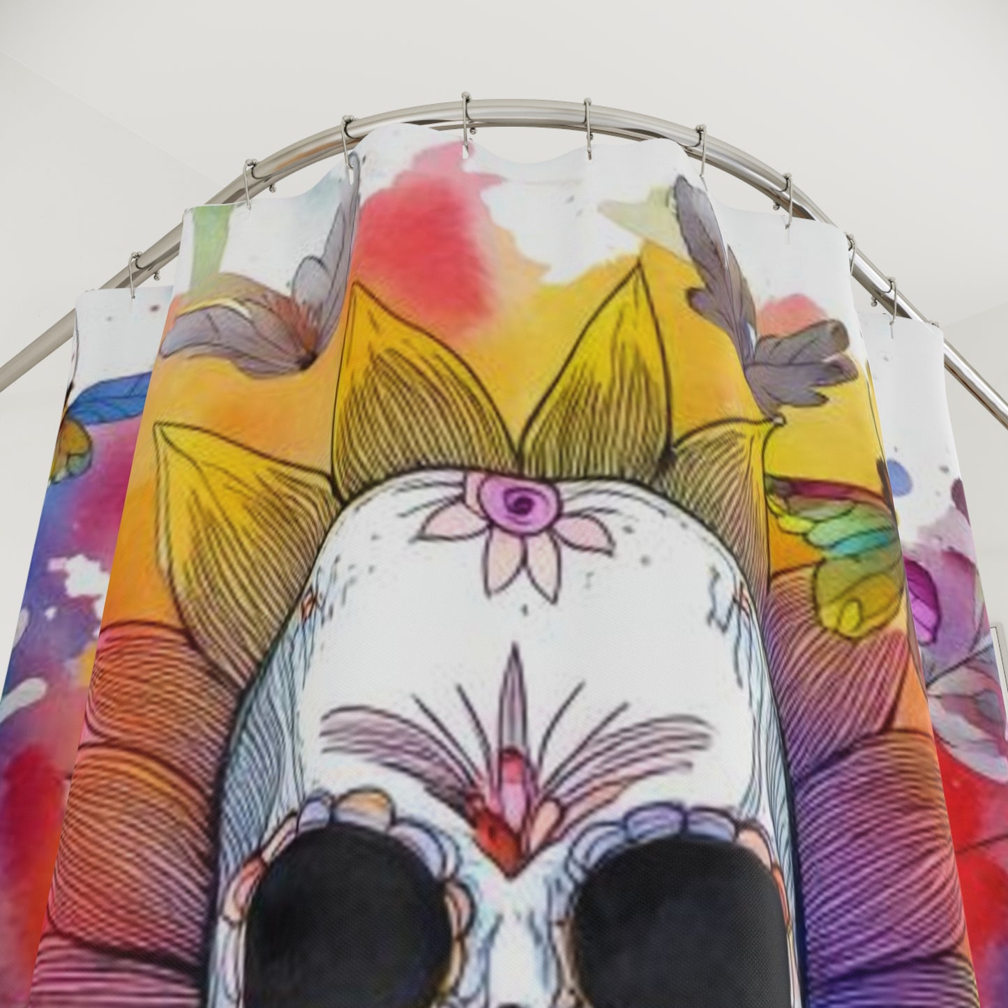 The Phantom Bloom Shower Curtains