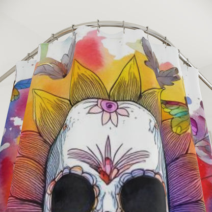 The Phantom Bloom Shower Curtains