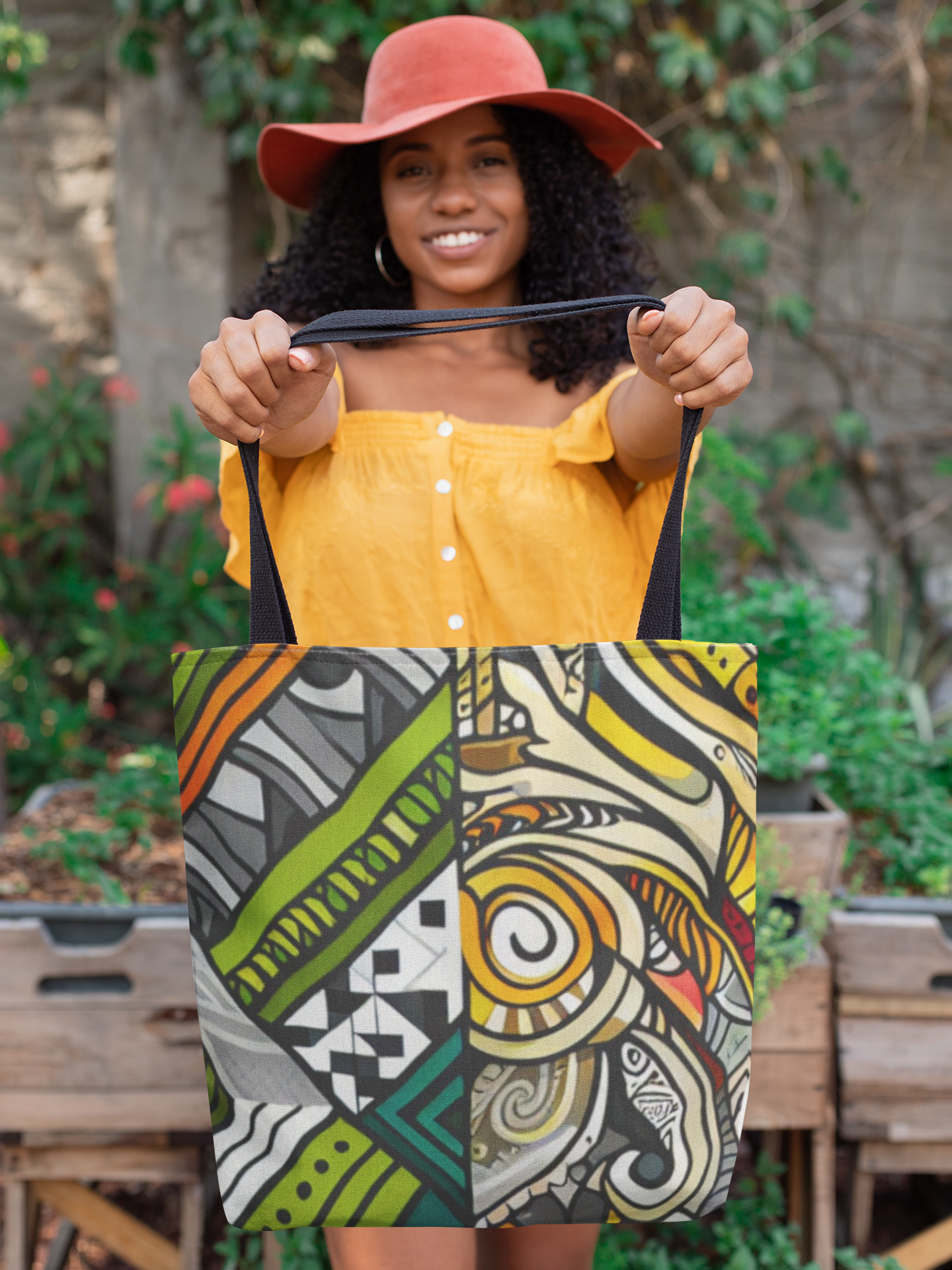 Custom Tote Bag - Stylish and Durable Design with Multiple Handle Colors