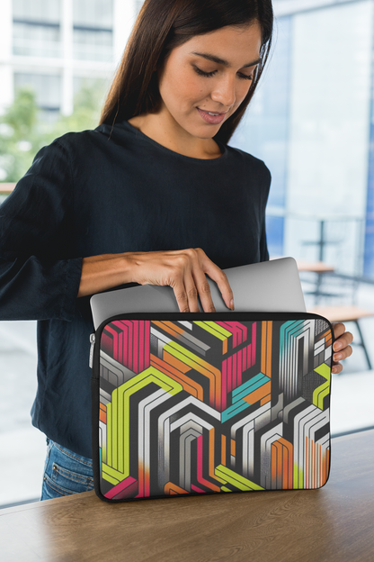 Laptop Sleeve Stylish and Protective 100% Polyester Plush Fleece Interior