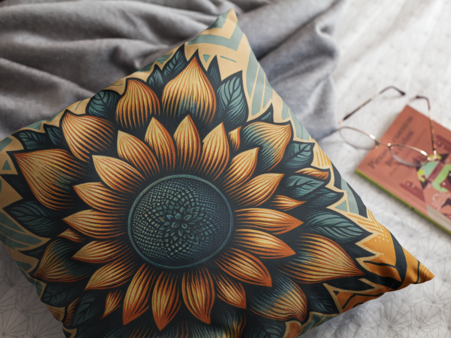 Faux Suede Square Pillowcase