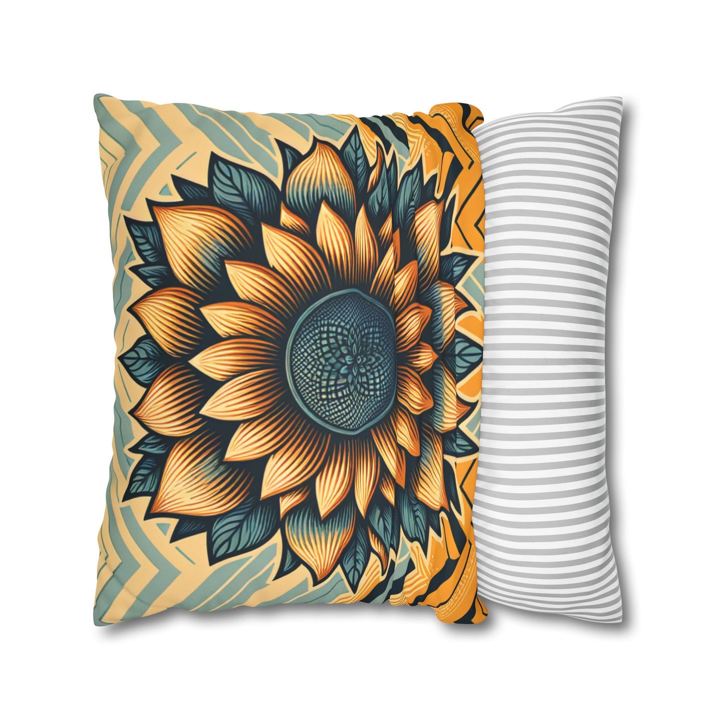 Faux Suede Square Pillowcase
