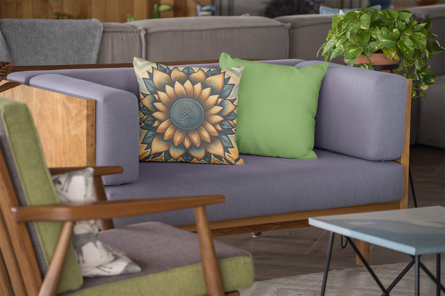 Faux Suede Square Pillowcase