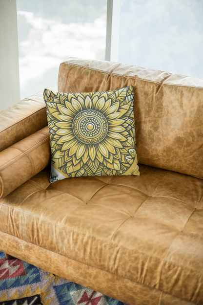 Faux Suede Square Pillowcase