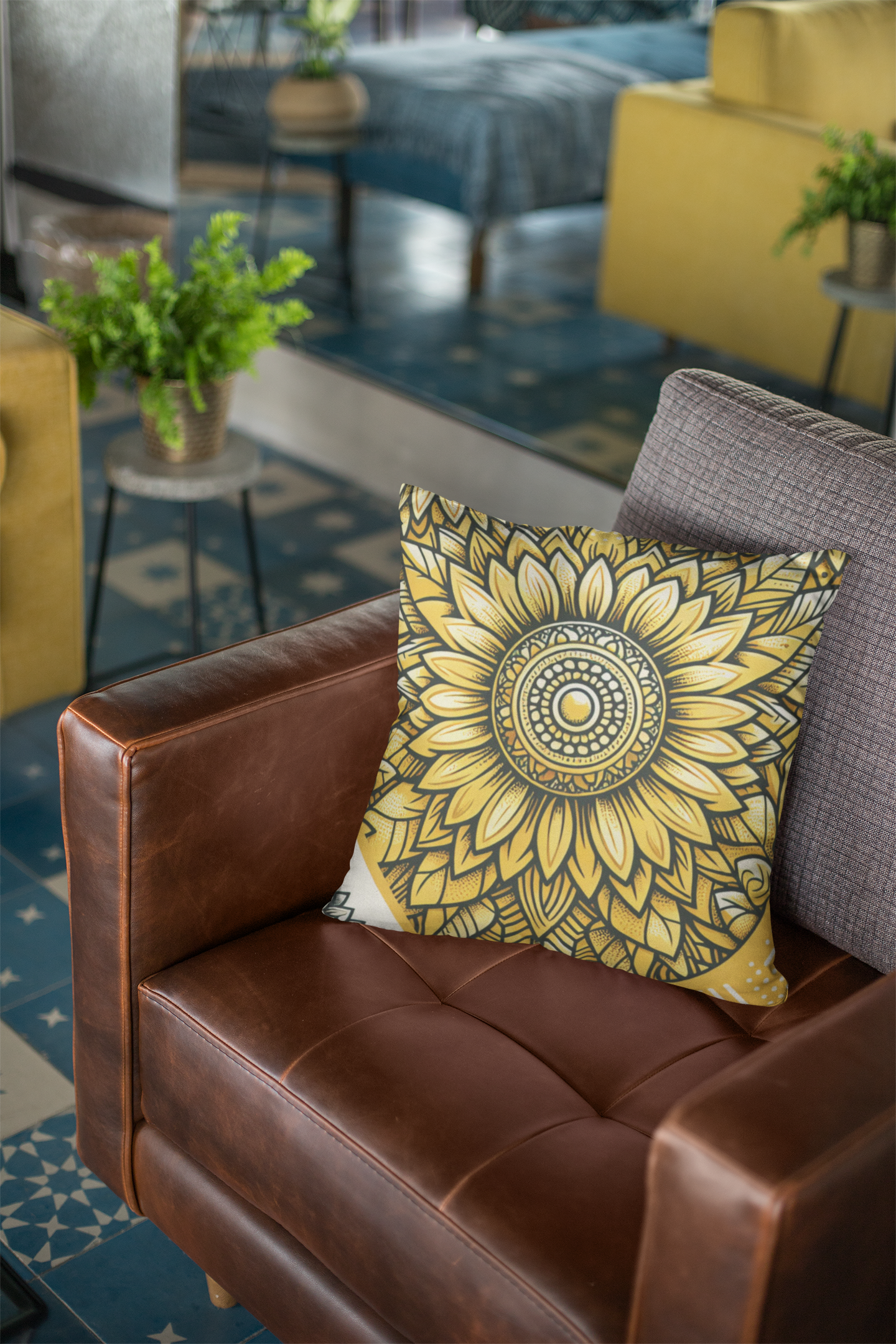 Faux Suede Square Pillowcase