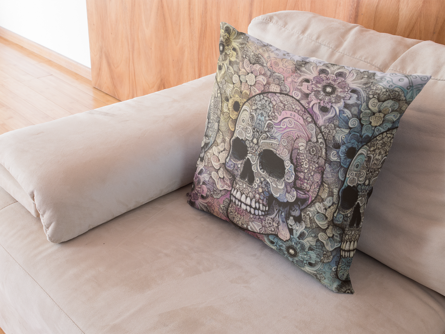 Faux Suede Square Pillow