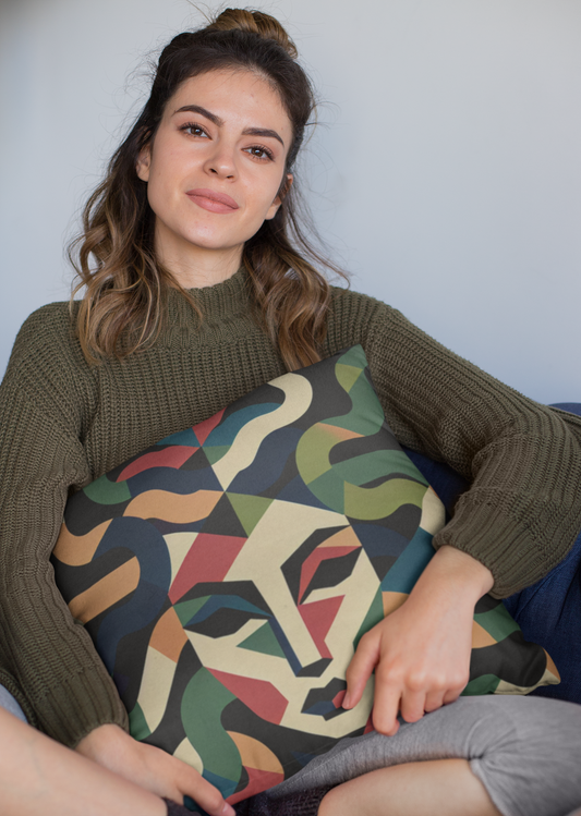 Spun Polyester Square Pillowcase