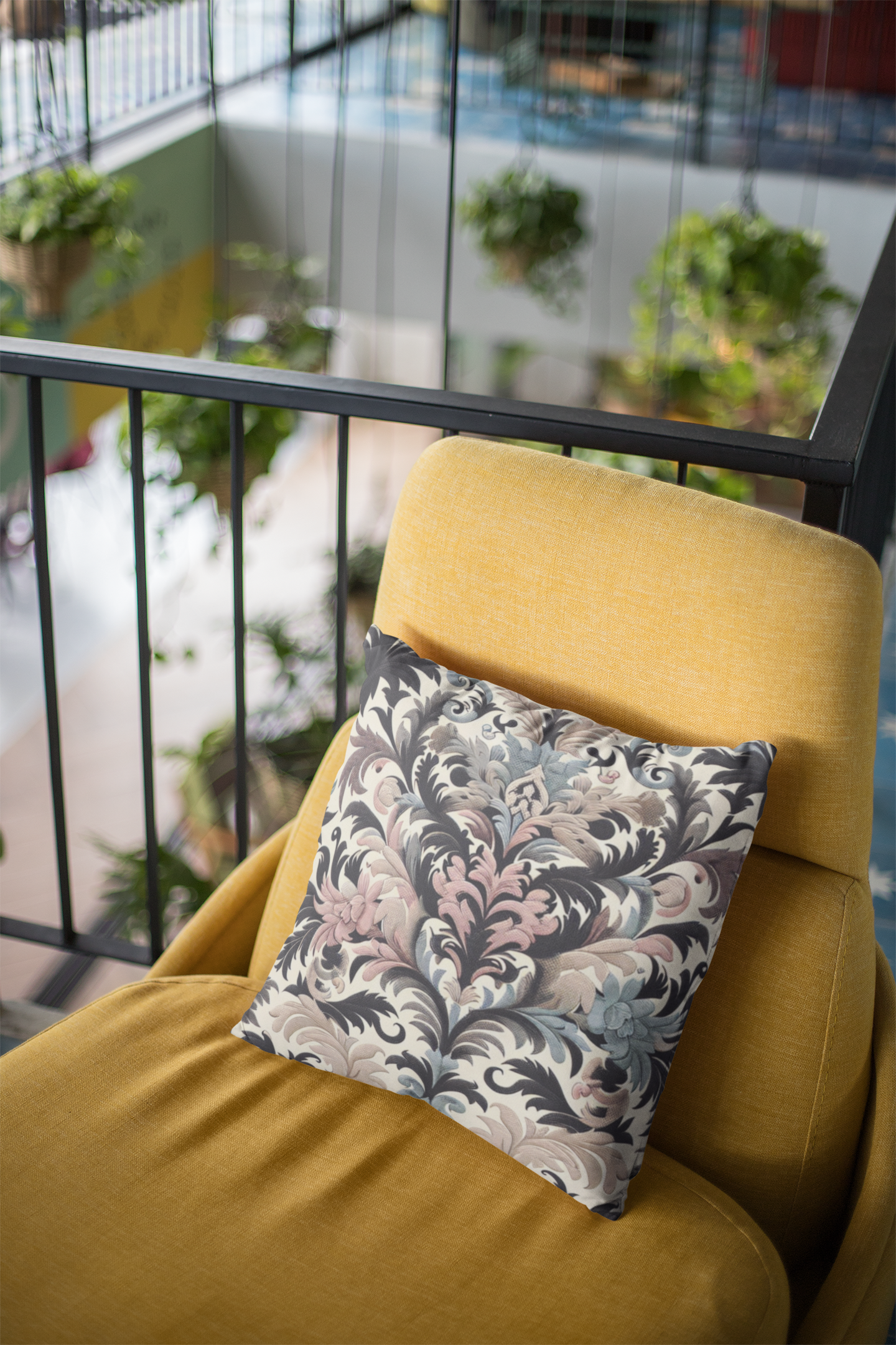 Spun Polyester Square Pillow