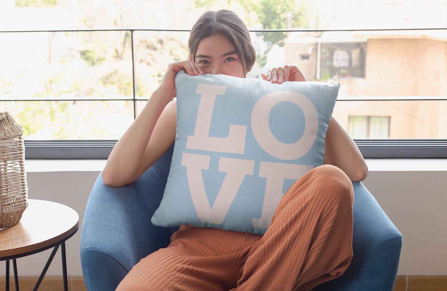 Spun Polyester Square Pillowcase