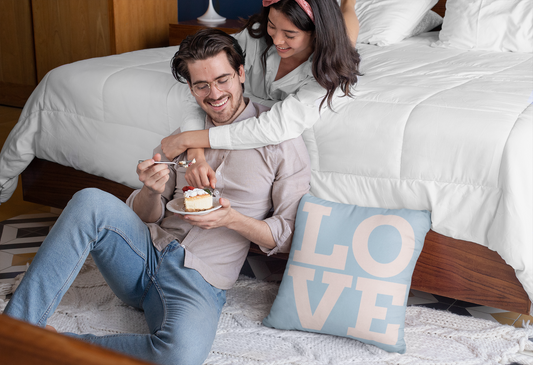 Spun Polyester Square Pillowcase