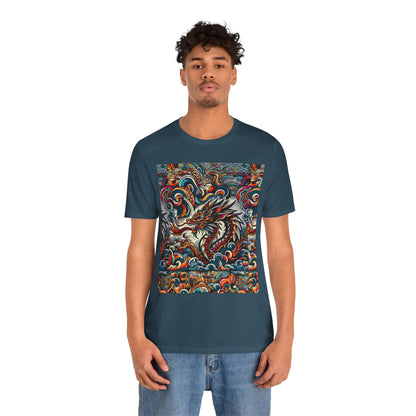 Vibrant Dragon Graphic Tee - Unisex Jersey Short Sleeve Shirt