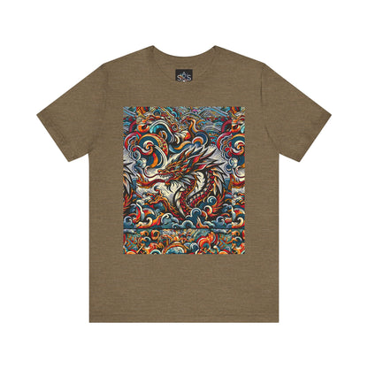 Vibrant Dragon Graphic Tee - Unisex Jersey Short Sleeve Shirt