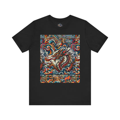 Vibrant Dragon Graphic Tee - Unisex Jersey Short Sleeve Shirt