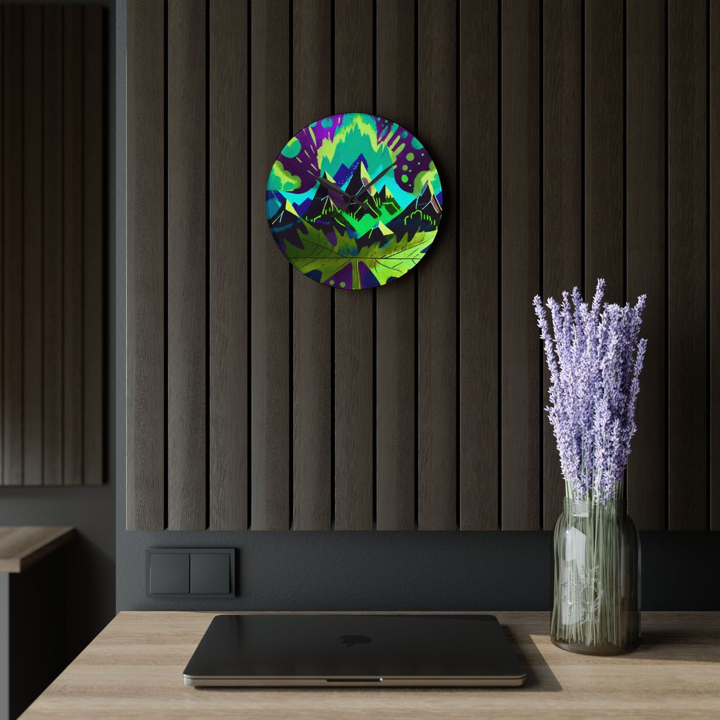 Maple, I love You Acrylic Wall Clock