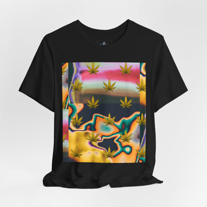 Vibrant Leaf Graphic Tee - Unisex Jersey Short Sleeve T-Shirt