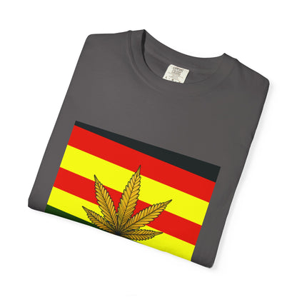 Happy Stoner Unisex Garment-Dyed T-shirt - Chill Vibes for Cannabis Enthusiasts