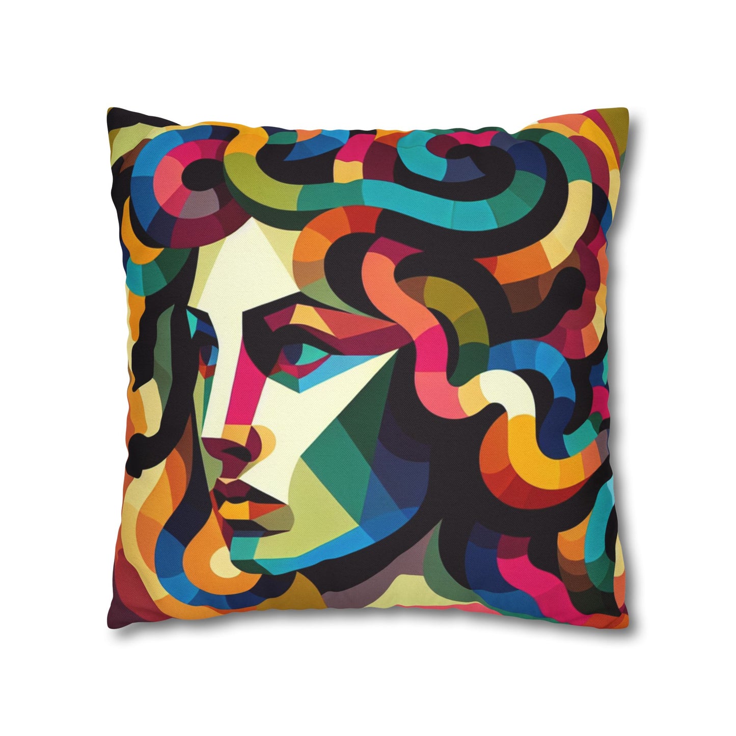 Spun Polyester Square Pillowcase