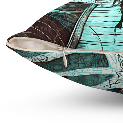 Enjoy Style with Spun Polyester Square Pillow