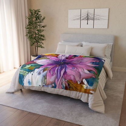 Flower Power Sherpa Blanket