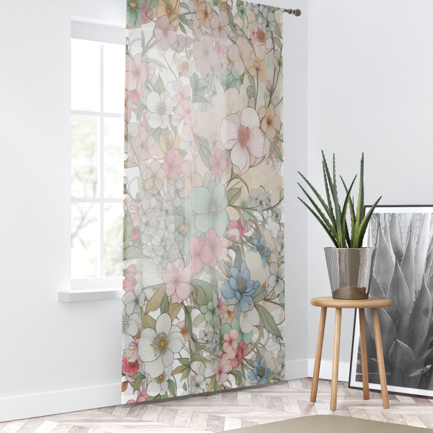 Sheer Window Curtain