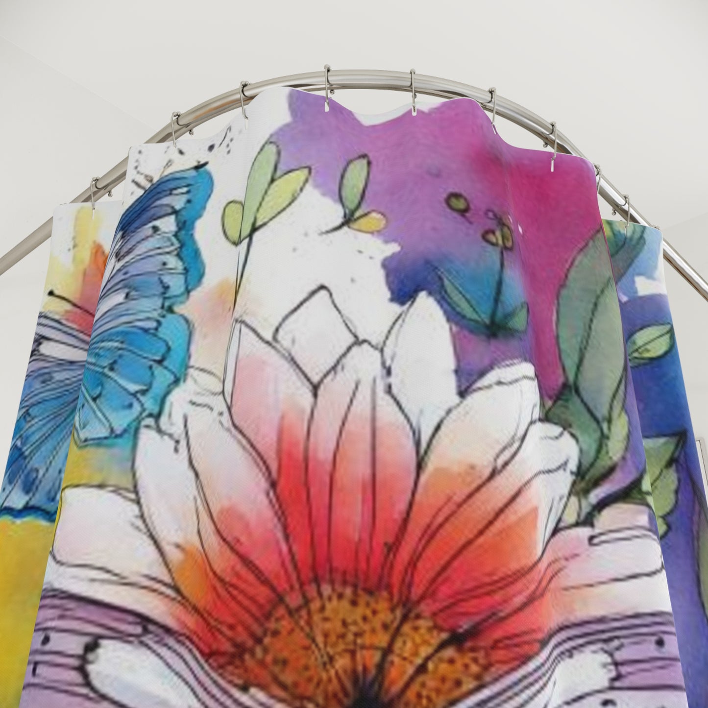 Vanitas Bloom Shower Curtains