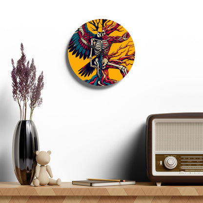 Hex Grind Acrylic Wall Clock