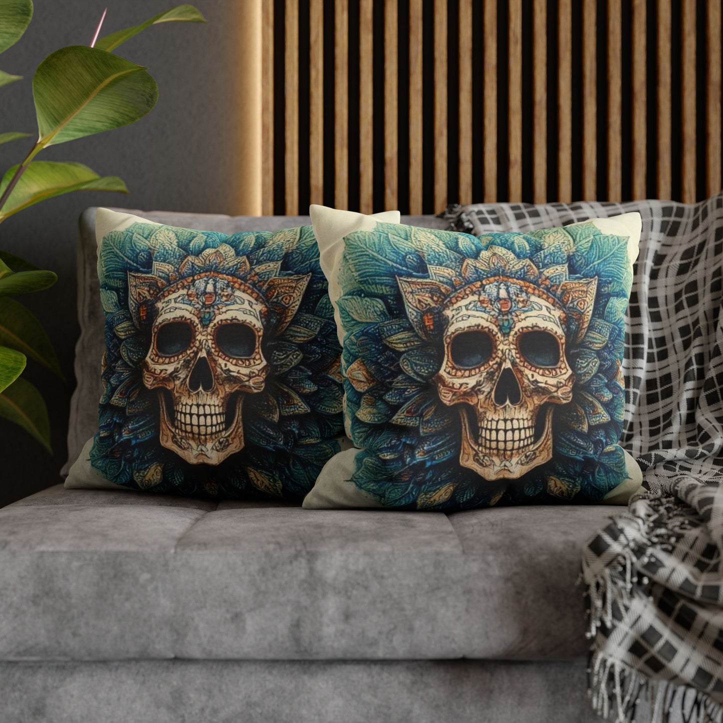 Spun Polyester Square Pillowcase