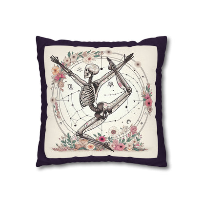 Astrological Skeleton Decorative Pillowcase