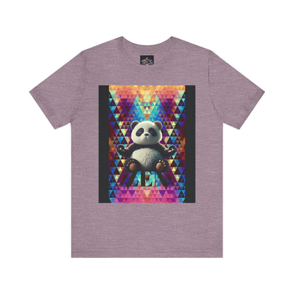 Colorful Panda Graphic Tee - Unisex Jersey Short Sleeve