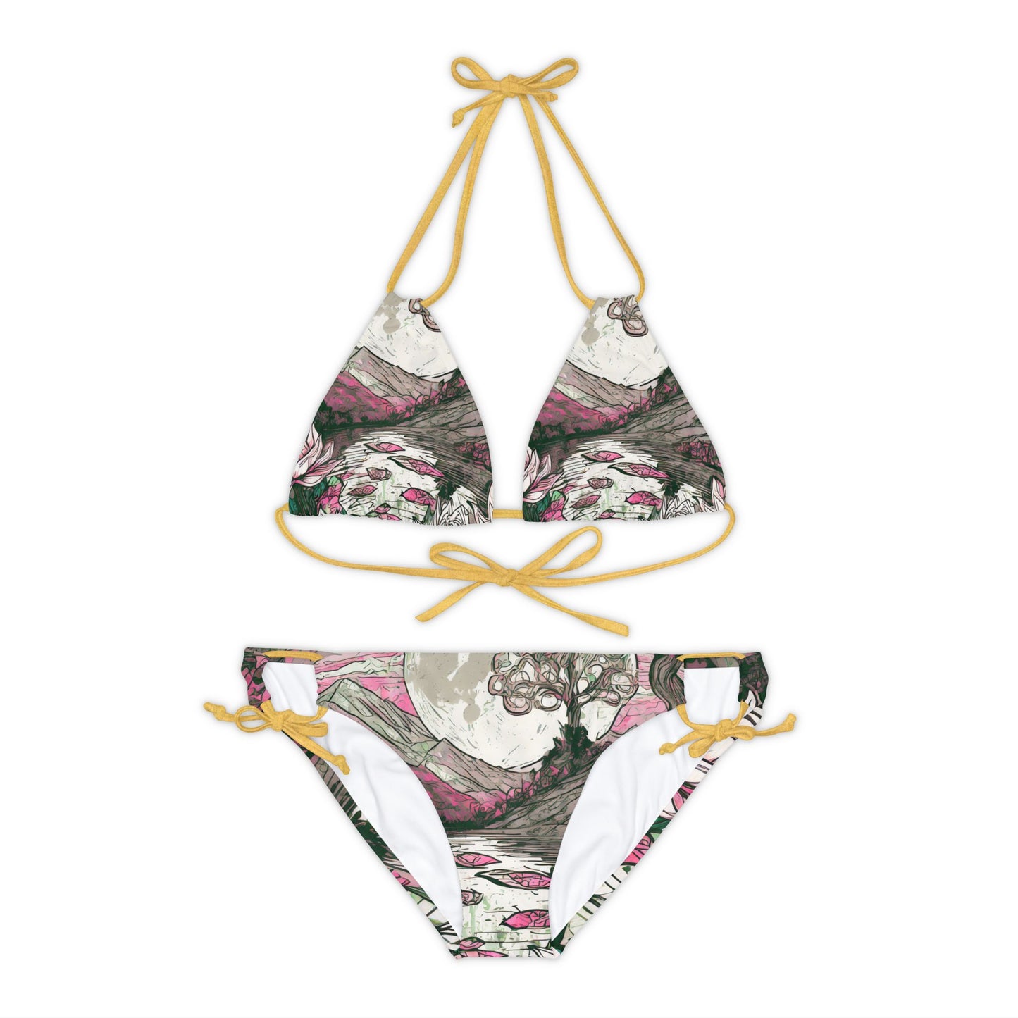 Strappy Bikini Set (AOP)