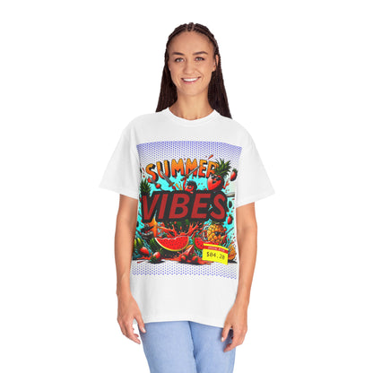 Summer Vibes Unisex Garment-Dyed T-Shirt