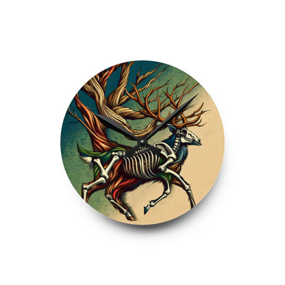 Deer Be on Time Acrylic Wall Clock