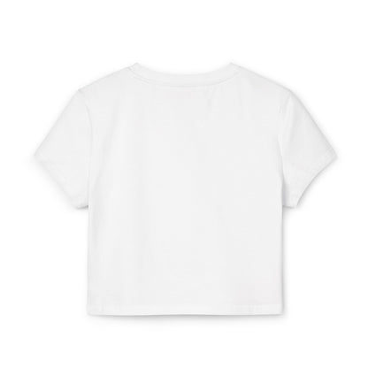 Colorful Graphic Baby Tee for Women - Floral & Butterfly Design