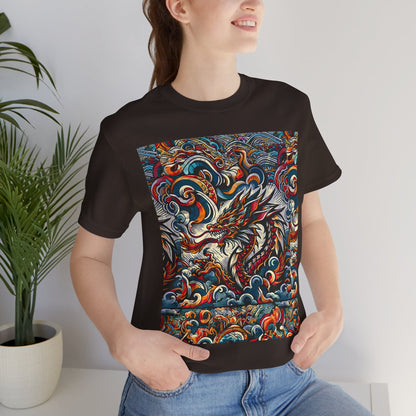 Vibrant Dragon Graphic Tee - Unisex Jersey Short Sleeve Shirt