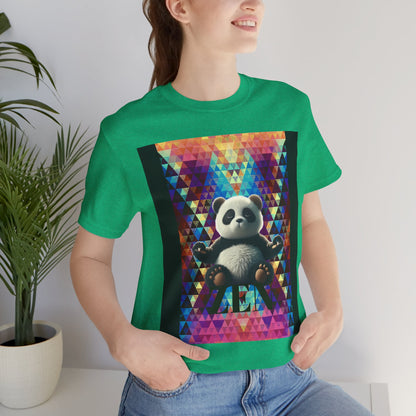 Colorful Panda Graphic Tee - Unisex Jersey Short Sleeve