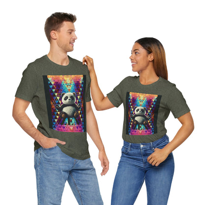 Colorful Panda Graphic Tee - Unisex Jersey Short Sleeve