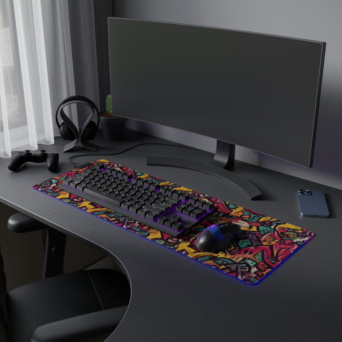 Rise of the Color LED Gaming Mouse Pad