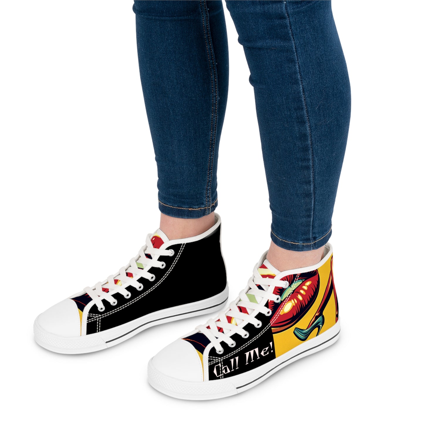 High Top Sneakers - Cool Edgy Style for Women