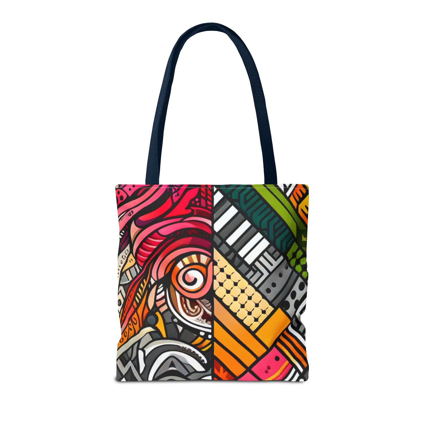 Custom Tote Bag - Stylish and Durable Design with Multiple Handle Colors