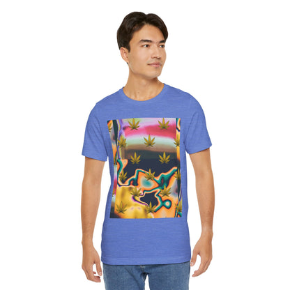 Vibrant Leaf Graphic Tee - Unisex Jersey Short Sleeve T-Shirt