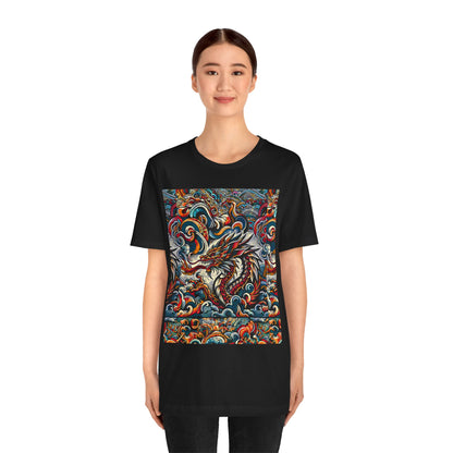 Vibrant Dragon Graphic Tee - Unisex Jersey Short Sleeve Shirt