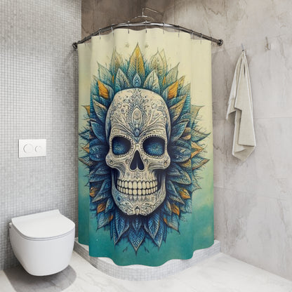 Ethereal Skull Shower Curtains