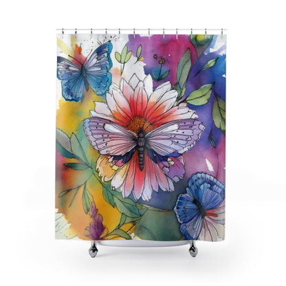 Vanitas Bloom Shower Curtains